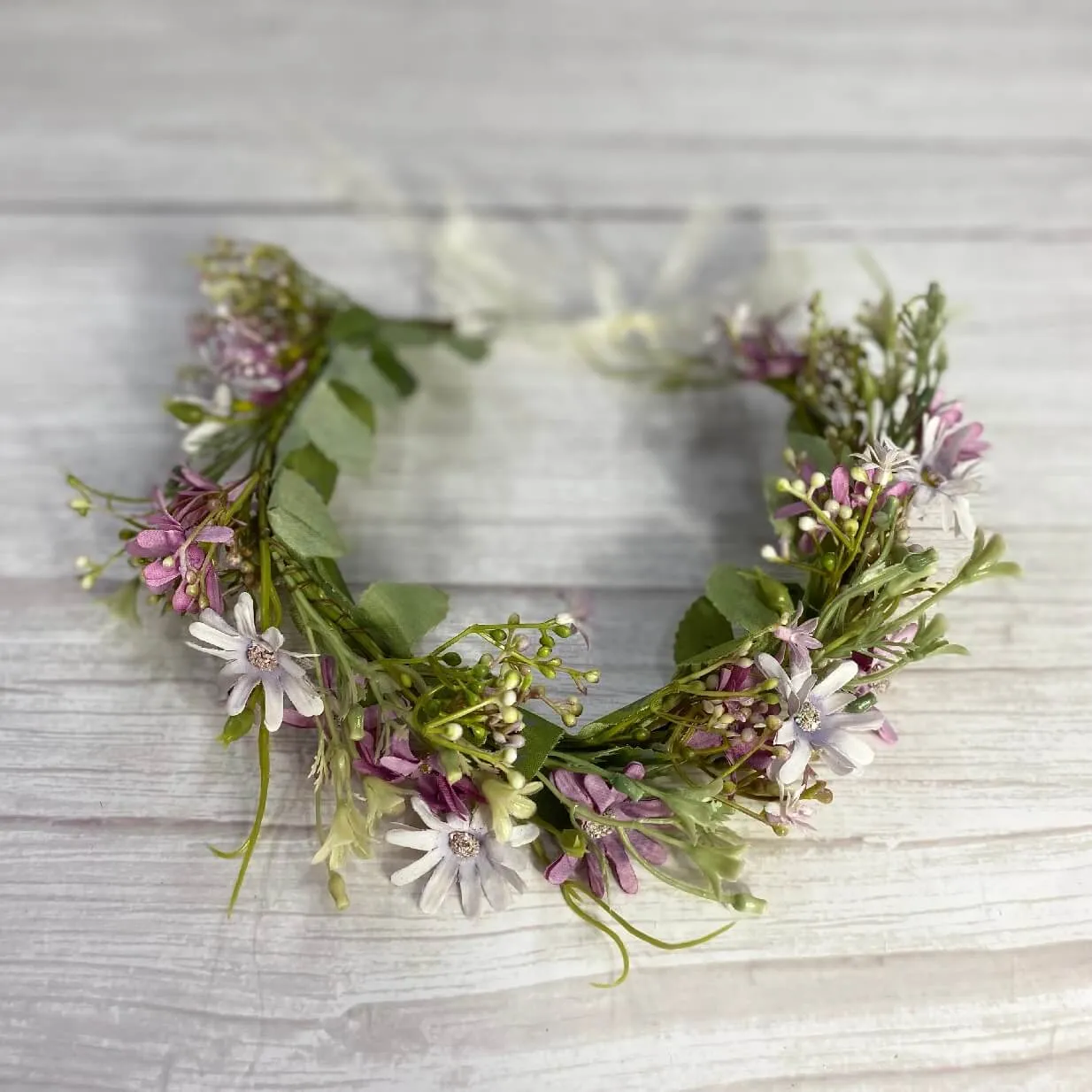 Whimsical Lavender Flower Garland