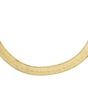 Wide Herringbone Necklace