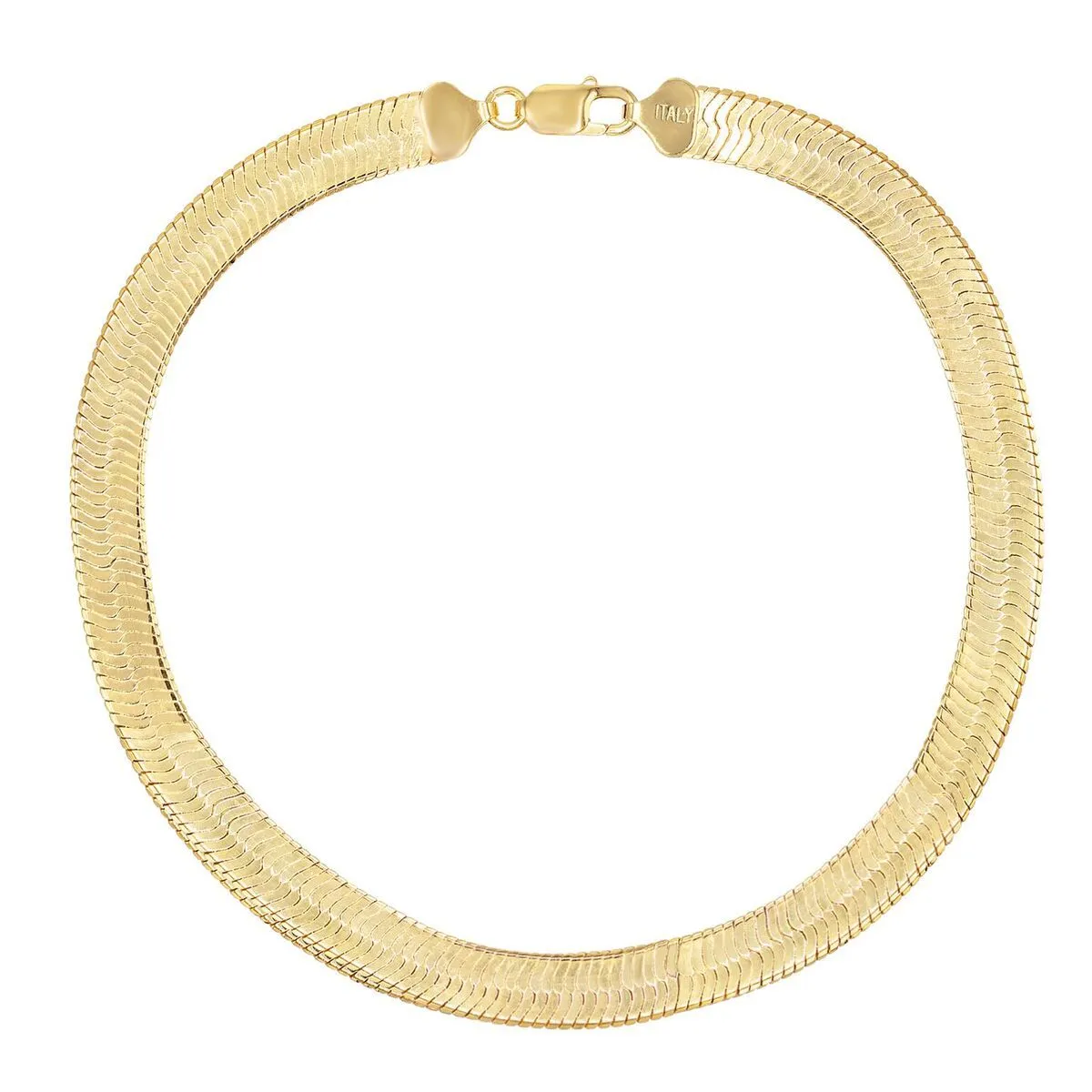 Wide Herringbone Necklace