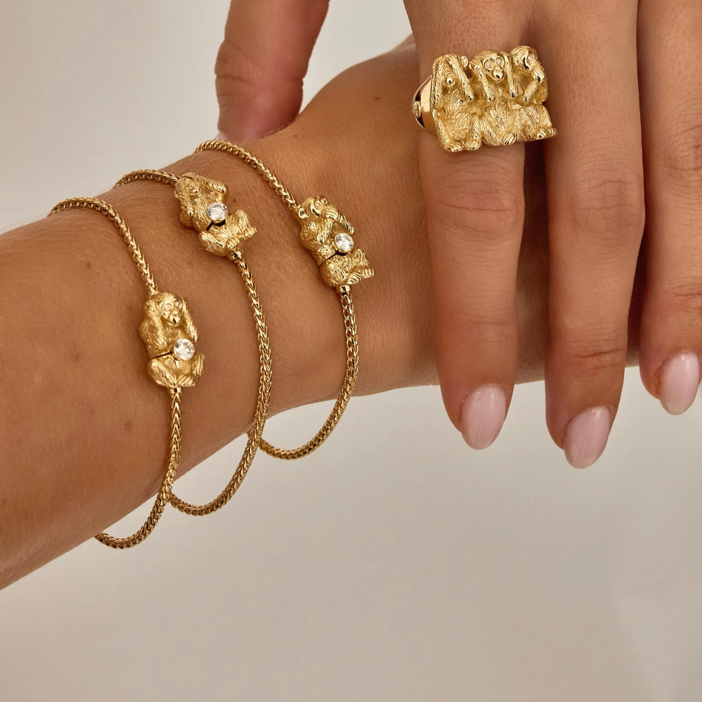 Wise monkeys Bracelet