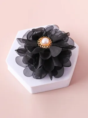 WOMEN'S ASSORTED COLORS FLOWERS HAIR CLAW CLIPS