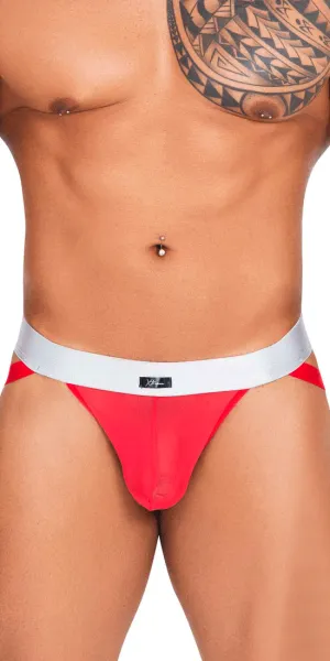 Xtremen 91134 Stylish Mesh Jockstrap  Red