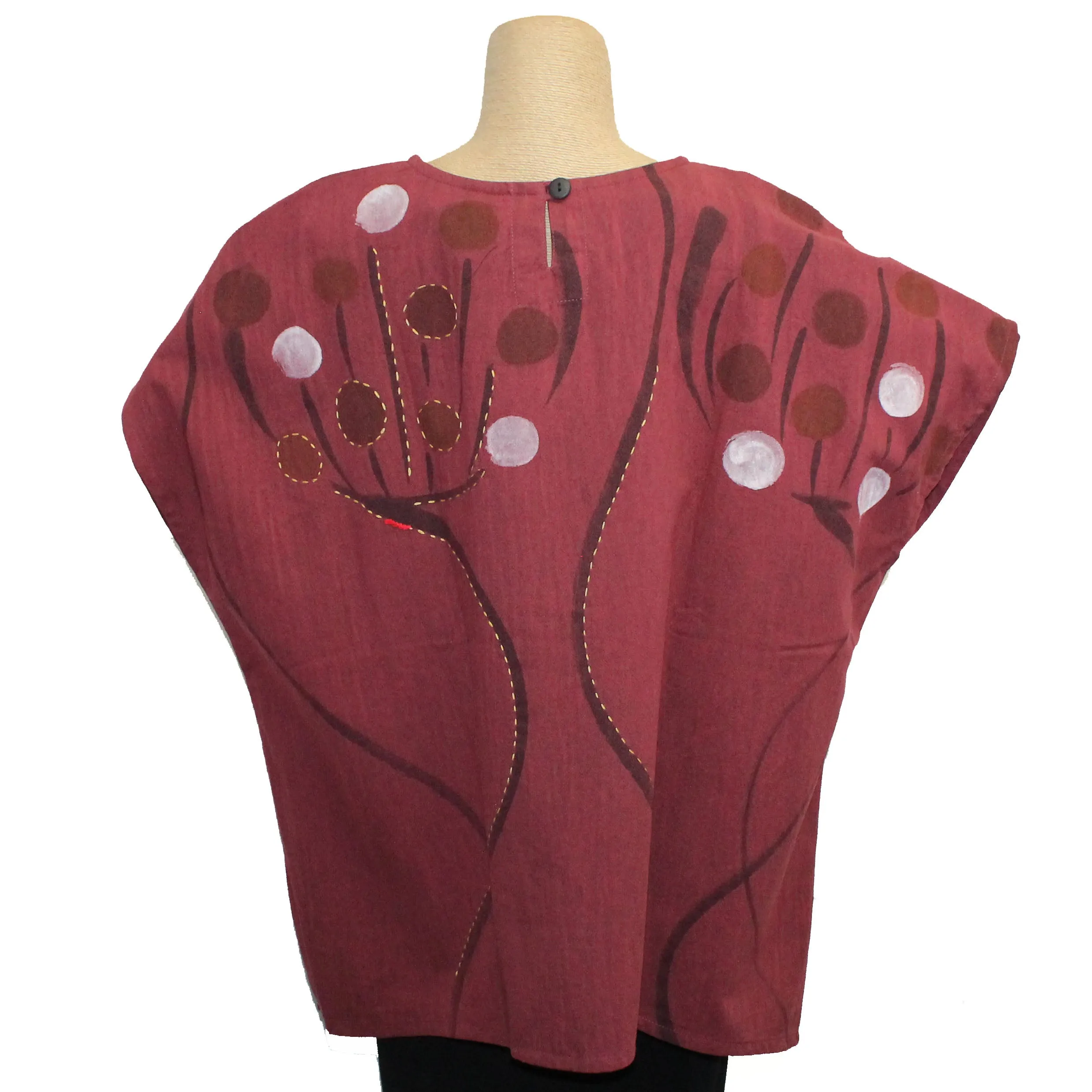 Yaza Pullover, Batik, Burnt Red, OS Fits Sizes 8-14