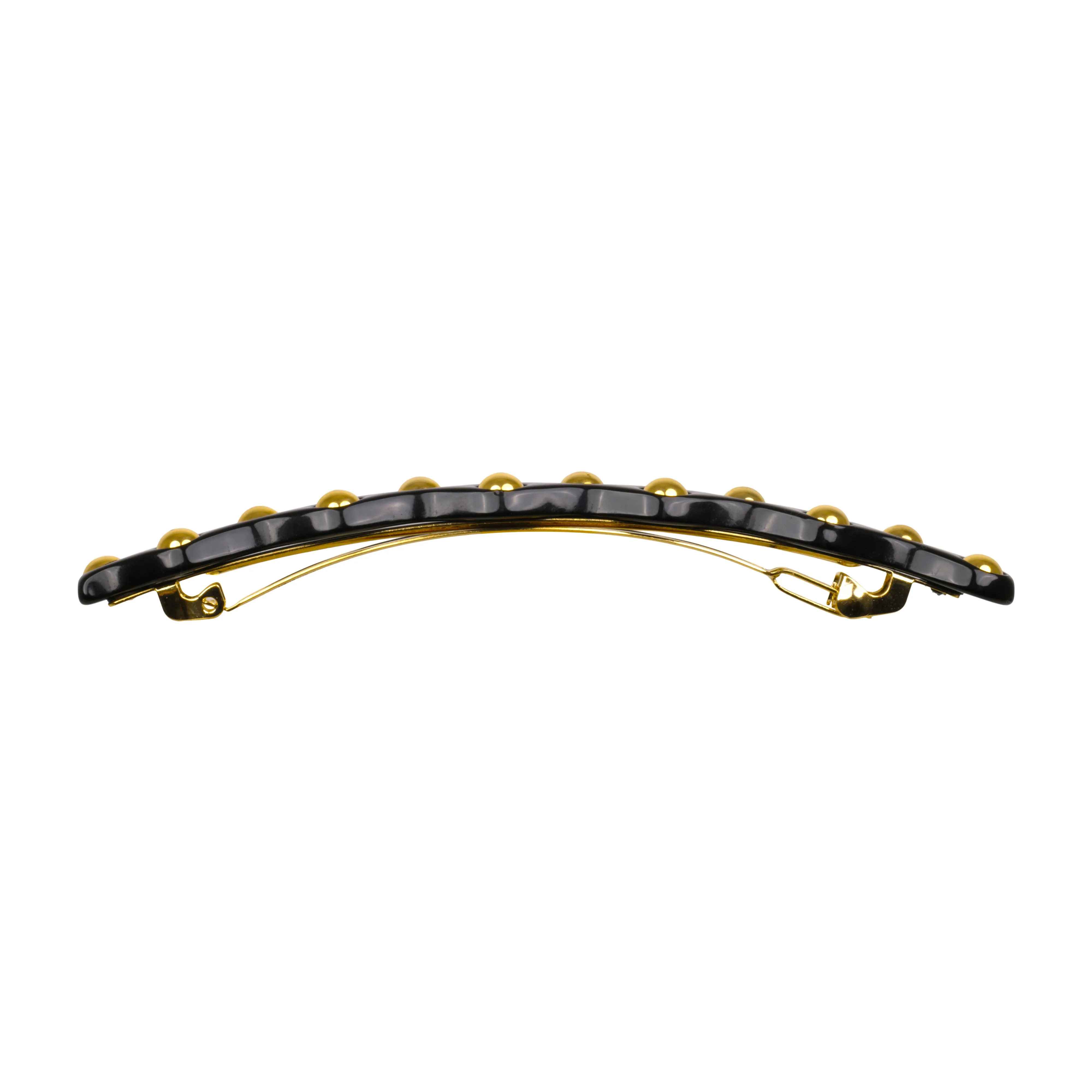 Zig Zag Stud Black Hair Clip