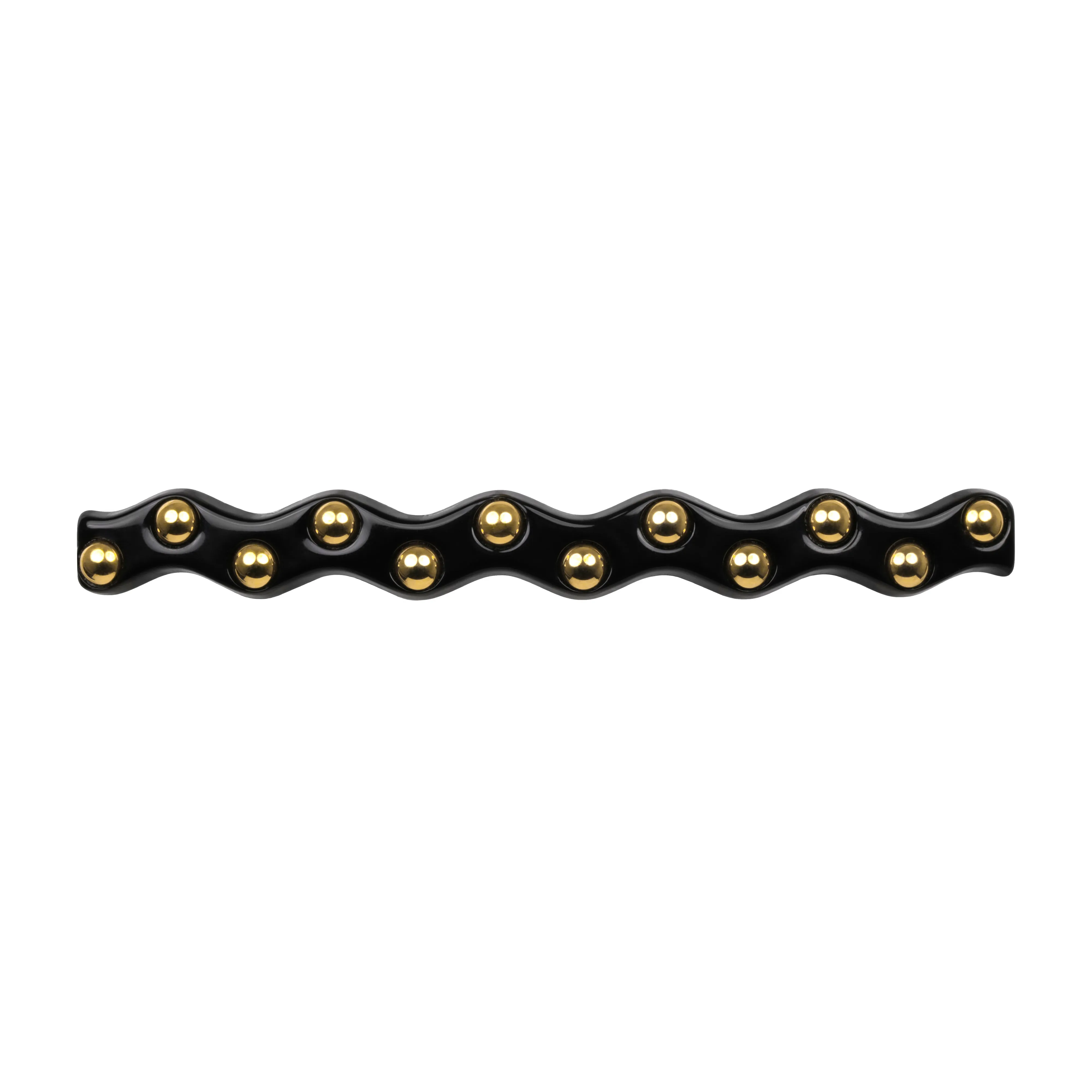 Zig Zag Stud Black Hair Clip